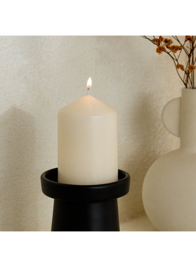 Home Box Luna Unscented Pillar Candle - 48h - Image 2